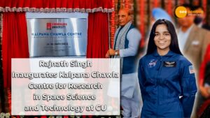 Read more about the article RAJNATH SINGH INAUGURATES THE KALPANA CHAWLA CENTRE FOR RESEARCH IN SPACE SCIENCE AND TECHNOLOGY