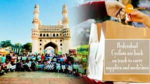 Read more about the article HYDERABAD; CYCLISTS ARE BACK ON TRACK TO CARRY SUPPLIES AND MEDICINES.