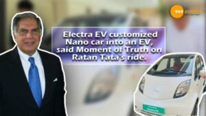 Read more about the article ‘इलेक्ट्रा ईवी’ कंपनी ने बनाई कस्टम बिल्ट इलेक्ट्रिक नैनो कार, रतन टाटा ने की सवारी!