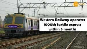 Read more about the article WITHIN 5 MONTHS, WESTERN RAILWAY OPERATES 100TH TEXTILE EXPRESS