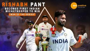 Read more about the article RISHABH PANT: टेस्ट क्रिकेट इतिहास में “मैन ऑफ द सीरीज” पुरस्कार जीतने वाले पहले भारतीय विकेटकीपर!