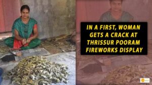Read more about the article WOMAN PARTICIPATES IN THE THRISSUR POORAM FIREWORKS DISPLAY FOR THE FIRST TIME