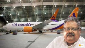 Read more about the article Akasa Air, backed by Rakesh Jhunjhunwala, has released a photo of its first aircraft