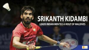 Read more about the article Srikanth Kidambi leads India to a 5-0 win over Canada, ensuring a place in the quarterfinals