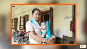 Read more about the article A Dedicated women cop in Assam carries her 7-Month-Old Baby to Work