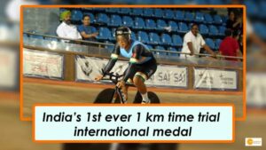 Read more about the article Asian Track Cycling Championship: Ronaldo creates history, wins India’s 1st ever 1 km time trial international medal