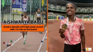 Read more about the article National inter-state athletics championships: Aishwarya breaks triple jump world record with 14.14m