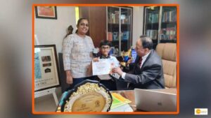 Read more about the article Grade 2 student, Kahaan Chugh awarded with best karate player trophy at state tournament
