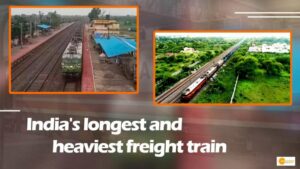 Read more about the article India’s longest and heaviest freight train powered by 6 locomotives tested on day I