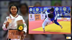 Read more about the article 15-year-old Linthoi scripted history, become 1st Indian to win gold at World Cadet Judo Championship