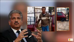 Read more about the article Old car made the main gate, Anand Mahindra was also surprised to see the Indian’s jugaad!