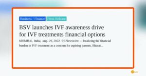 Read more about the article BSV launches IVF awareness campaign for IVF treatment funding options