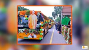 Read more about the article UP CM Launches 42 New Electric Buses for Lucknow, Kanpur