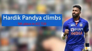 Read more about the article Hardik Pandya climbs 5th place in ICC T20I All-rounder rankings