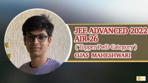 Read more about the article JEE Advanced Result 2022: PwD topper create history by securing all-India rank 26