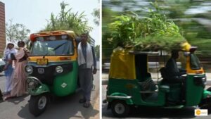 Read more about the article This Delhi auto driver grows garden atop of his auto rickshaw to beat heat