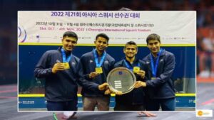 Read more about the article Asian Championships: Indian Men’s Squash team won 1st ever gold