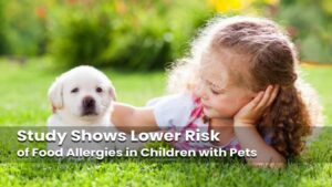 Read more about the article Study Shows Lower Risk of Food Allergies in Children with Pets