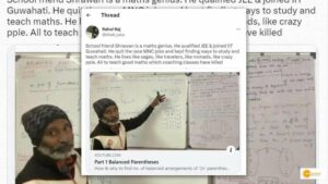 Read more about the article गणित के प्रति जुनून ने पढ़ाने के लिए किया प्रेरित, अब युवाओं को फ्री में करा रहे IIT की तैयारी