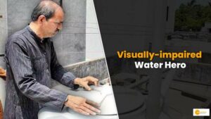 Read more about the article Visually-impaired Water Hero: Harvest 1 lakh litres of rainwater every monsoon