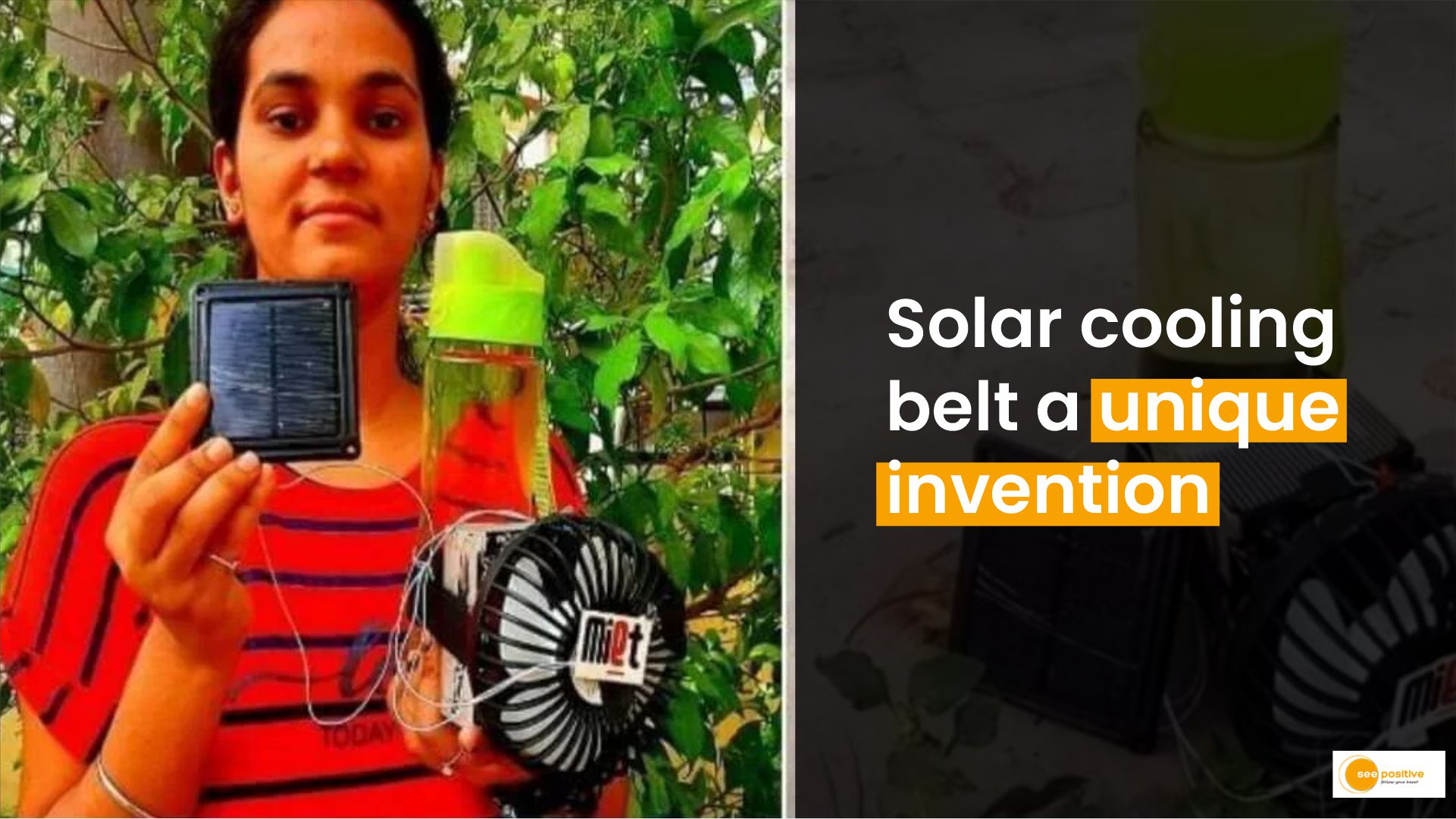 Solar cooling belt
