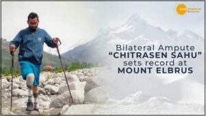 Read more about the article दिव्यांग चित्रसेन साहू ने माउंट एल्ब्रस में बनाया राष्ट्रीय रिकॉर्ड