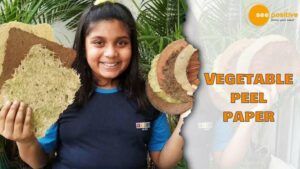 Read more about the article 11-YEAR-OLD GIRL TURNING VEGETABLE WASTE INTO PAPER