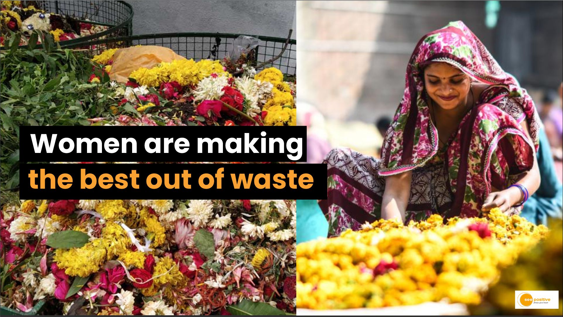 Recycling waste flowers