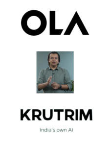Read more about the article Meet Krutrim, ‘India’s own AI’  developed by Ola CEO Bhavish