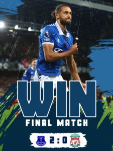 Read more about the article Everton Stuns Liverpool in a 2-0 Victory! ⚽️