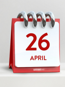 Read more about the article 26 अप्रैल- जानें आज का इतिहास