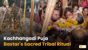 Read more about the article Kachhangadi Puja: A Sacred Tribal Ritual of Bastar Dussehra. Why a 10-Year-Old Girl Lies on Thorns to Start Bastar Dussehra?