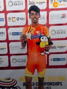 Read more about the article India’s 1st ever gold at Skating World Championships. Know who is Anandkumar Velkumar?