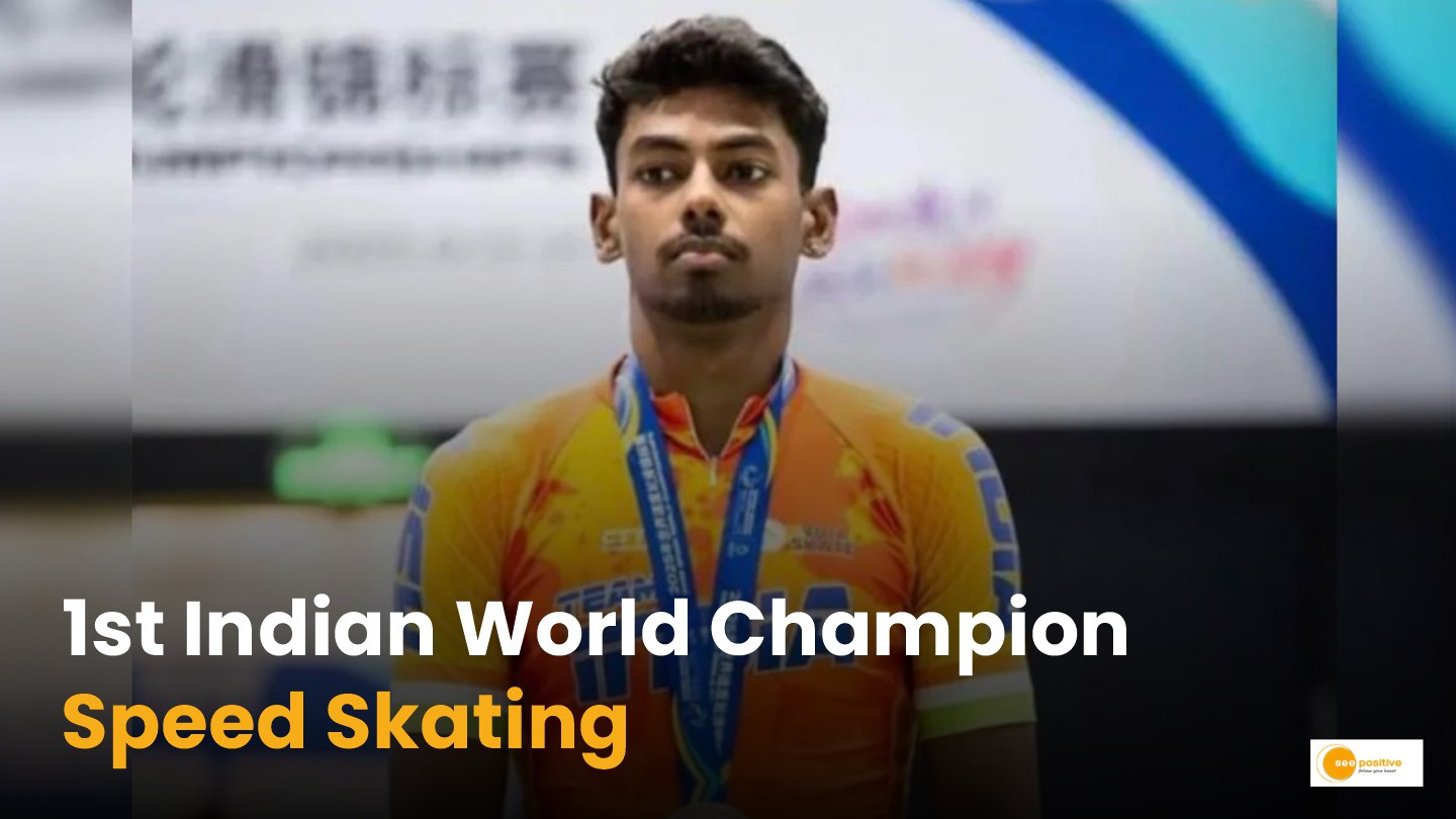1st Indian World Champion Speed Skating Anandkumar Velkumar