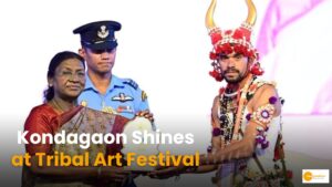 Read more about the article Kondagaon: लिंगों घोटुल मांदरी नर्तकों को राष्ट्रपति ने किया सम्मानित!
