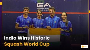 Read more about the article India Clinches Historic Gold at Squash World Cup with Dominant Win Over Hong Kong
