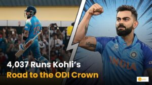 Read more about the article Kohli ODI Runs Record: सचिन के वनडे रिकॉर्ड से कोहली 4,037 रन दूर!