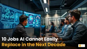 Read more about the article 10 Jobs AI Cannot Easily Replace in the Next Decade: Careers That Are Likely to Survive the AI Revolution