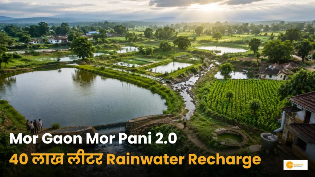Mor Gaon Mor Pani 2.0: बलरामपुर में वर्षा की हर बूंद बन रही जल सुरक्षा की नई ताकत, 40 लाख लीटर से अधिक Rainwater Recharge