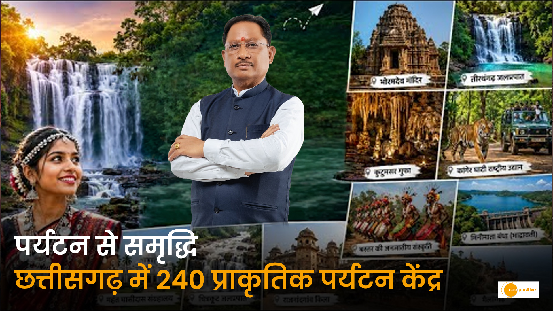 पर्यटन से समृद्धि और रोजगार से आत्मनिर्भरता: मुख्यमंत्री साय के नेतृत्व में छत्तीसगढ़ के पर्यटन क्षेत्र को मिली नई दिशा