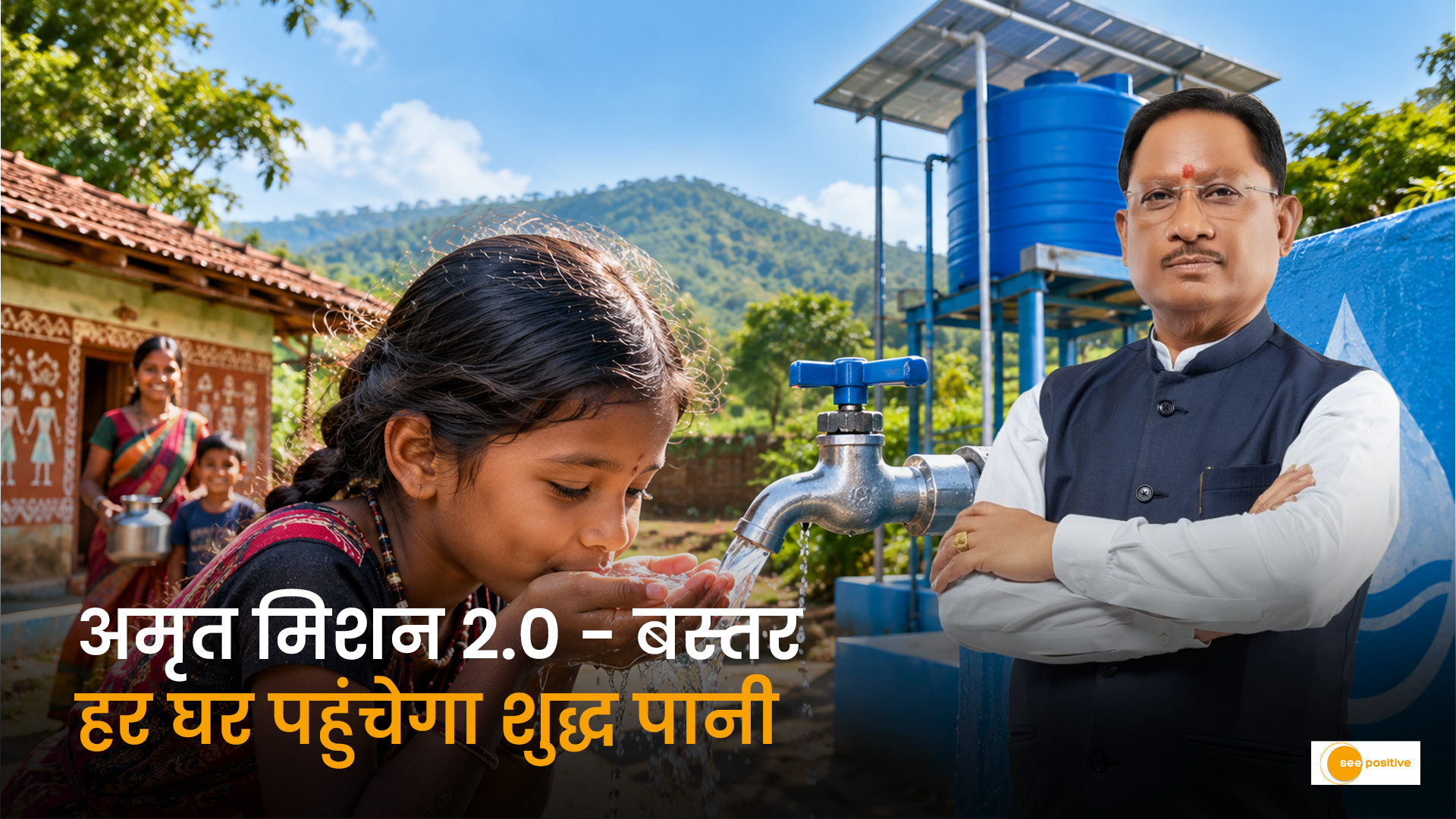 Amrit Mission 2.0 Bastar Drinking Water Scheme Markandi River Chhattisgarh CM Vishnu Deo Sai